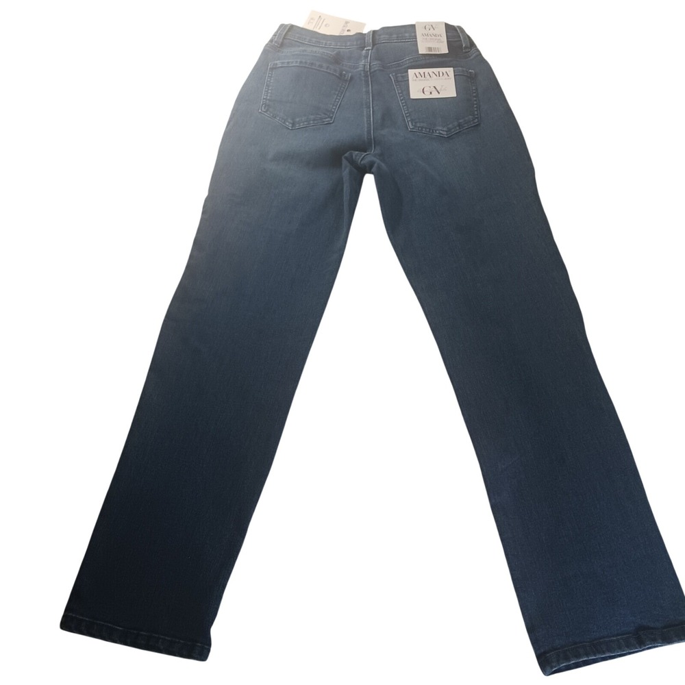 Gloria Vanderbilt Amanda Jeans Womens 6 Average Blue Slimming Heritage Preppy - Picture 6 of 8